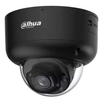 DAHUA IPC-HDBW5659R1-ASE-PV-0280B-PRO-BLACK 6MP câmara de rede dome com objetiva 2,8mm, WizMind AI, preto