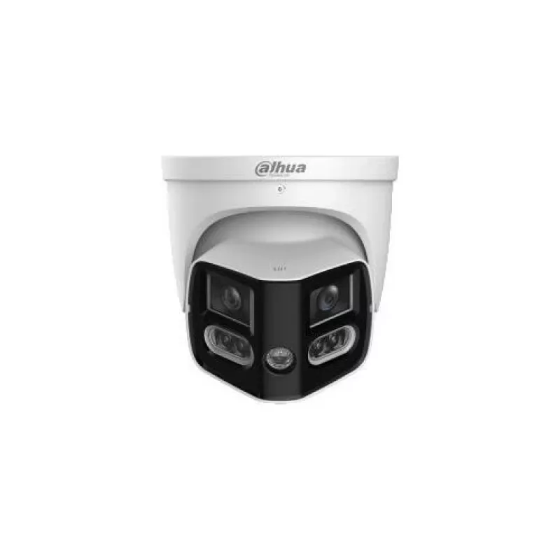 Câmara IP panorâmica Dahua IPC-PDW31259-A180-AS-PV-0280B TIOC Duo 5MP com ângulo de visão de 180°, Wi-Fi, dissuasão ativa, IP67