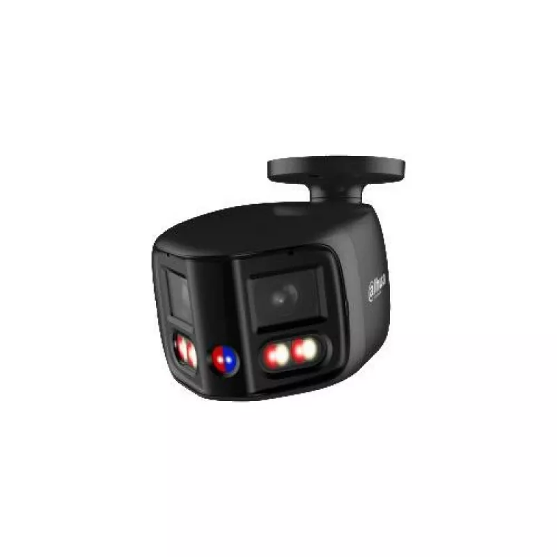 DAHUA IPC-PFW31259S-A180-E2-AS-PV-0280B-BLACK câmara IP panorâmica 5MP com dupla objetiva e dissuasão ativa, preto
