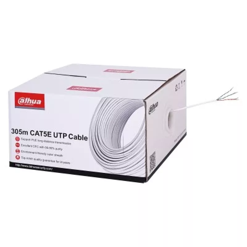 Cabo de patch Cat5e UTP Dahua PFM920I-5EUN 305 m cinzento