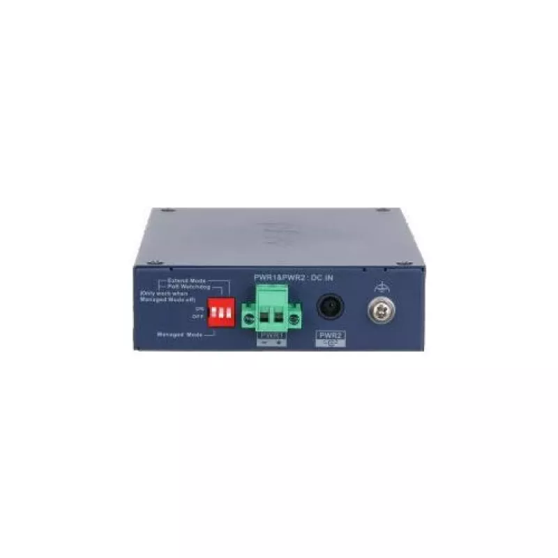 Switch PoE industrial não gerido Dahua Technology CHS4206-4GT-90, 6 portas Gigabit, 4x PoE++ 90W, calha DIN