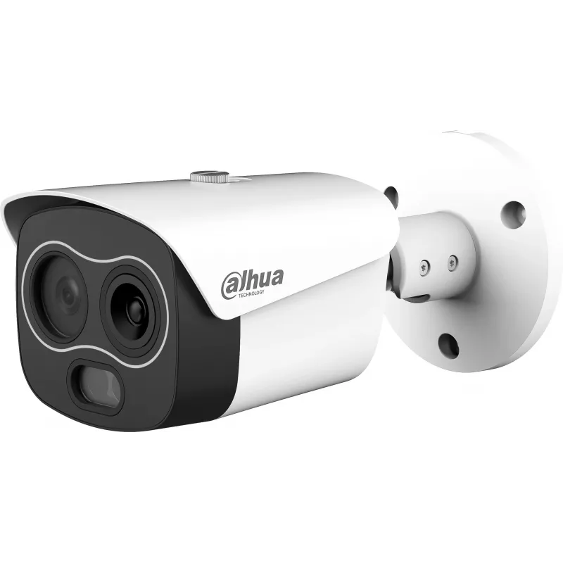 DAHUA TPC-BF1241-B3F4-DW-S8 câmara dome térmica, 256x192 térmica e 4MP visível, 3.5mm/4mm, IP67, PoE