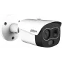 Câmara IP Dahua TPC-BF1241-TB3F4-DW-S8 com Sensor Térmico e Ótico, 4MP, Resolução Térmica 256x192, Lente Térmica 3,5mm, Lente Ótica 4mm, IP67, PoE