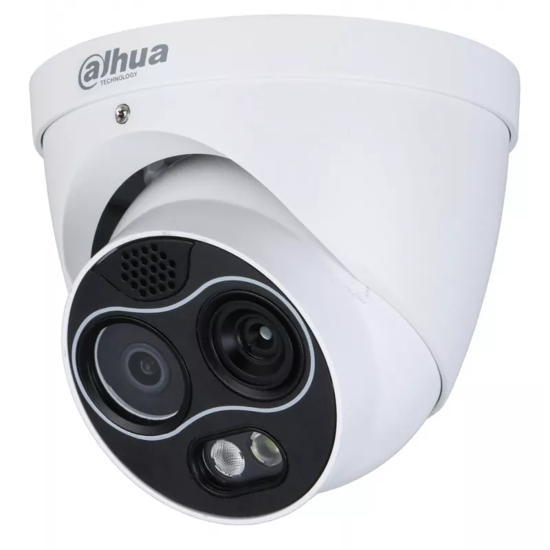 Dahua TPC-DF1241-TB3F4-DW-S8-V1 Câmara IP Térmica e Visível de Espectro Duplo, 4MP, Térmica 256x192, IP67, IK10