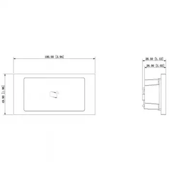 Dahua VTO4202F-MR1 módulo leitor de proximidade