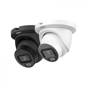 Câmara de rede Eyeball DAHUA WizSense 5 Series 8MP, lente fixa 2,8mm, Preta, IPC-HDW5859TM-ASE-IL-0280B-BLACK