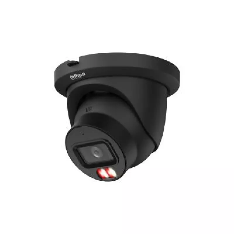 Câmara de rede Eyeball DAHUA WizSense 5 Series 8MP, lente fixa 2,8mm, Preta, IPC-HDW5859TM-ASE-IL-0280B-BLACK