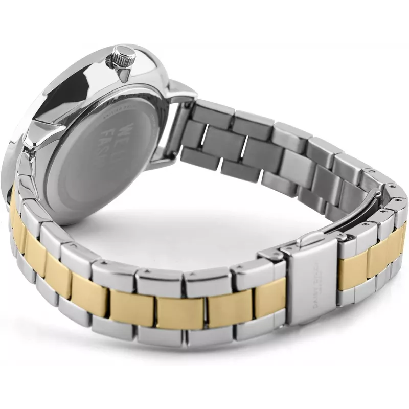 Relógio de pulso de quartzo Daisy Dixon DD088SGM mulher 36mm malha de aço inoxidável prateada