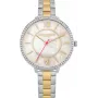 Relógio de pulso de quartzo Daisy Dixon DD088SGM mulher 36mm malha de aço inoxidável prateada