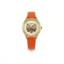 Relógio de mulher Daisy Dixon DD184OG 36mm ouro rosa pele cinzenta