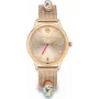 Relógio de mulher Daisy Dixon DD105RGM quartzo analógico 35 mm tom ouro rosa