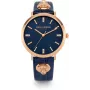 Daisy Dixon relógio de senhora analógico de quartzo DD164URG 38mm caixa em ouro rosa bracelete de pele cinzenta