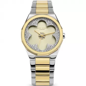 Daisy Dixon Relógio de mulher DD168SGM quartzo analógico 36mm ouro rosa cinzento pele sintética
