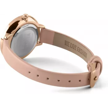 Relógio de mulher Daisy Dixon quartzo analógico DD088PRG - mostrador rosa-ouro 36 mm, bracelete de pele rosa