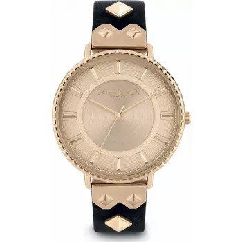 DAISY DIXON Relógio de mulher quartzo analógico DD107BRG - 35 mm ouro rosa e couro castanho