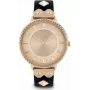 DAISY DIXON Relógio de mulher quartzo analógico DD107BRG - 35 mm ouro rosa e couro castanho