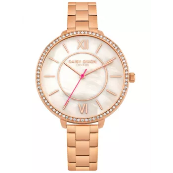 Relógio de pulso Daisy Dixon mulher ouro rosa aço inoxidável quartzo DD088RGM (36mm)