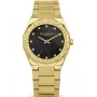 Daisy Dixon relógio de senhora DD173GM 36mm mostrador ouro rosa floral bracelete de pele sintética cinzenta