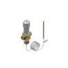Corpo de válvula termostática Danfoss 003N0043 - modelo reto, latão niquelado, 1/2 polegada