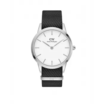 Relógio de homem DANIEL WELLINGTON Classic DW00100677 40mm caixa em aço inoxidável tom ouro rosa mostrador branco creme bracelete de pele preta