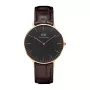 DANIEL WELLINGTON Classic Petite Relógio de mulher 36 mm Ouro rosa aço inoxidável malha DW00100140