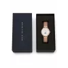 Relógio de mulher DANIEL WELLINGTON Petite Lumine 32mm prateado com mostrador em madrepérola e bracelete mesh prateada DW00100773