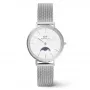 Relógio Daniel Wellington Petite Lumine 32mm mesh em aço inoxidável tom ouro rosa