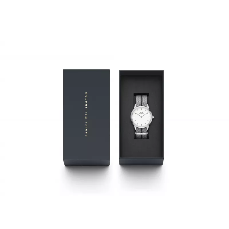 DANIEL WELLINGTON Petite Lumine Relógio de mulher 26mm Aço inoxidável prateado malha DW00100679