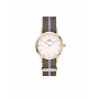 Relógio de mulher DANIEL WELLINGTON Petite Lumine 28mm ouro aço inoxidável malha DW00100680