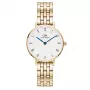 DANIEL WELLINGTON Petite Lumine relógio para mulher 28mm bracelete de malha ouro rosa DW00100682