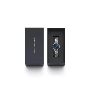 Relógio DANIEL WELLINGTON Petite Lumine mulher 28mm prateado aço inoxidável DW00100664