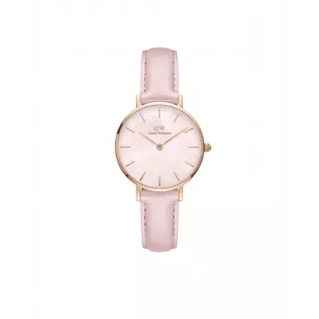 Relógio de mulher DANIEL WELLINGTON Petite Lumine 28 mm prateado aço inoxidável mesh DW00100633