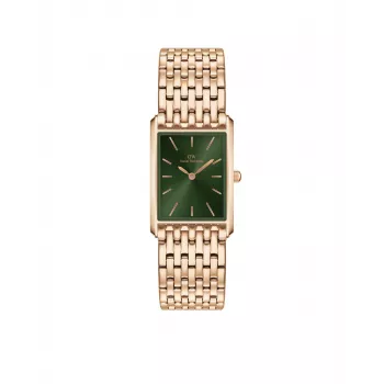 Relógio de mulher DANIEL WELLINGTON Petite Lumine 32mm Ouro rosa Aço inoxidável malha DW00100704