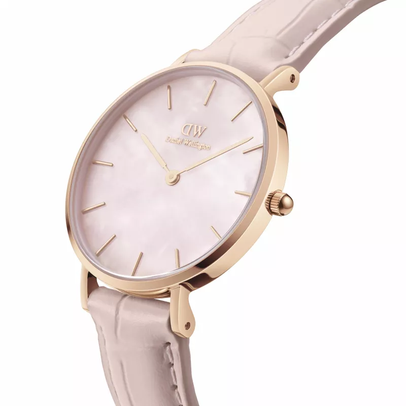 Relógio de mulher DANIEL WELLINGTON Petite Lumine 32 mm bicolor ouro rosa e prateado aço inoxidável DW00100514