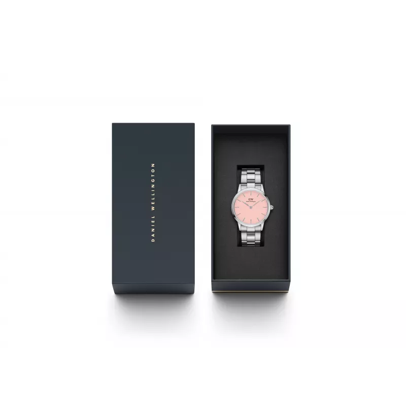 DANIEL WELLINGTON Petite Lumine Relógio de mulher 36mm prata malha de aço inoxidável DW00100536