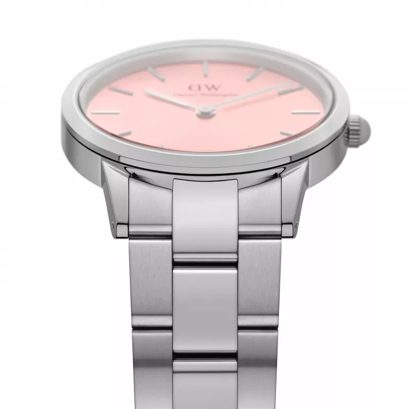 DANIEL WELLINGTON Petite Lumine Relógio de mulher 36mm prata malha de aço inoxidável DW00100536