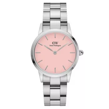 DANIEL WELLINGTON Petite Lumine Relógio de mulher 36mm prata malha de aço inoxidável DW00100536