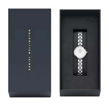 Relógio DANIEL WELLINGTON Petite Lumine mulher DW00100716 22mm prateado aço inoxidável mesh