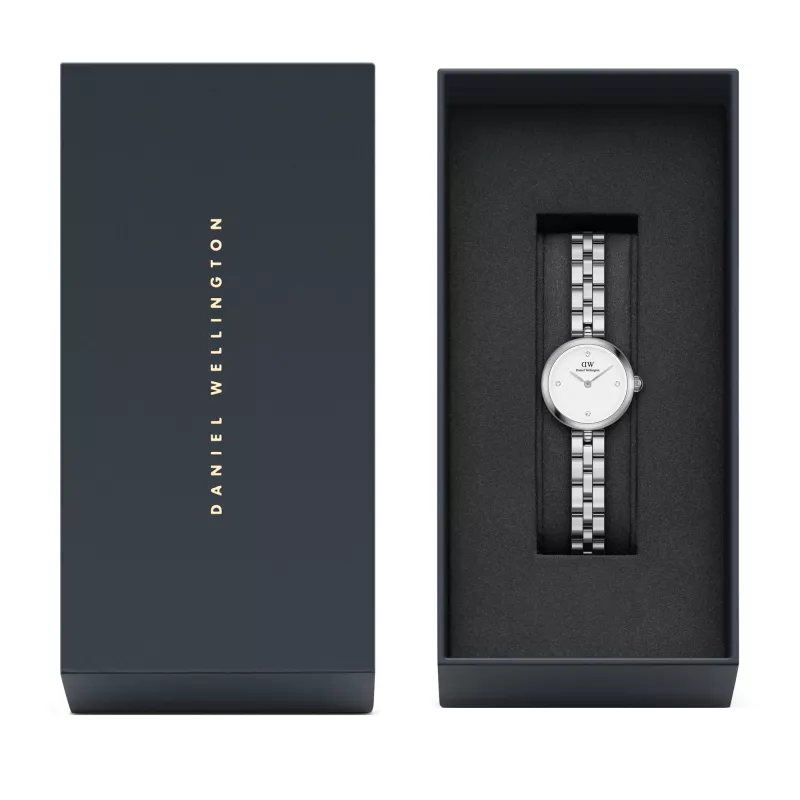 Relógio DANIEL WELLINGTON Petite Lumine mulher DW00100716 22mm prateado aço inoxidável mesh