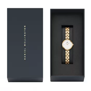 Relógio de mulher DANIEL WELLINGTON Petite Melrose 22 mm bracelete mesh ouro rosa DW00100715