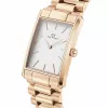 DANIEL WELLINGTON Relógio de mulher Petite Melrose 35mm Rosa ouro Aço inoxidável Mesh DW00100702