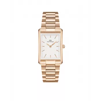 DANIEL WELLINGTON Relógio de mulher Petite Melrose 35mm Rosa ouro Aço inoxidável Mesh DW00100702