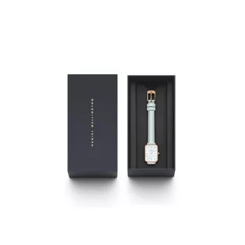 DANIEL WELLINGTON Quadro Mini Relógio de mulher DW00100638 - ouro rosa, 20 mm