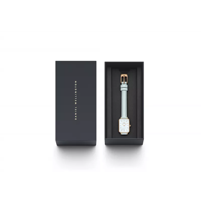 DANIEL WELLINGTON Quadro Mini Relógio de mulher DW00100638 - ouro rosa, 20 mm