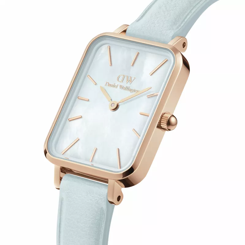 DANIEL WELLINGTON Quadro Mini Relógio de mulher DW00100638 - ouro rosa, 20 mm