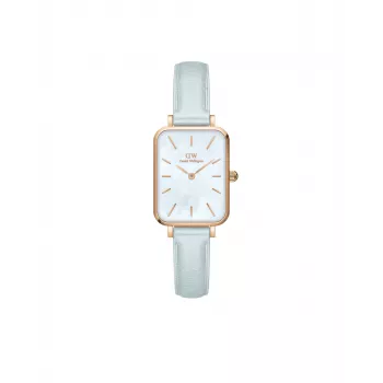 DANIEL WELLINGTON Quadro Mini Relógio de mulher DW00100638 - ouro rosa, 20 mm