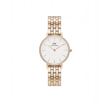 Relógio de mulher DANIEL WELLINGTON Quadro Mini DW00100666 28 mm dourado rosa