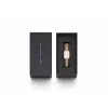 DANIEL WELLINGTON Quadro relógio de senhora DW00100669 – 20mm caixa em ouro rosa, bracelete de pele preta