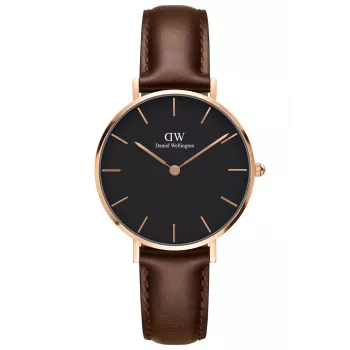 DANIEL WELLINGTON Relógio unissexo DW00100165 32 mm ouro rosa aço inoxidável malha