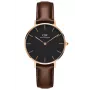 DANIEL WELLINGTON Relógio unissexo DW00100165 32 mm ouro rosa aço inoxidável malha